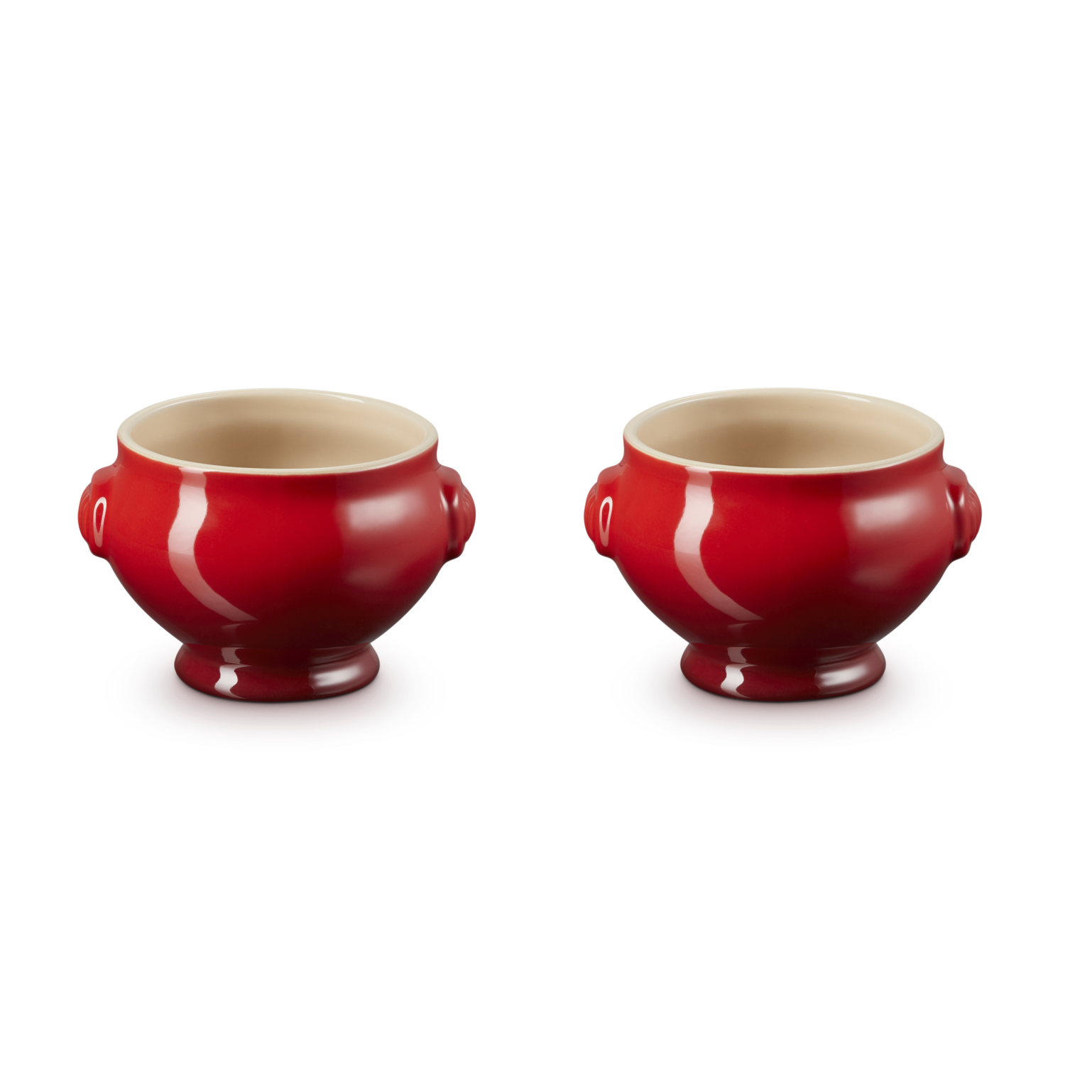 Le Creuset Soepkommen 2 stuks Kersenrood