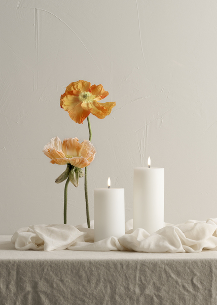 Led Kaars Nordic White 10.1x 15 cm