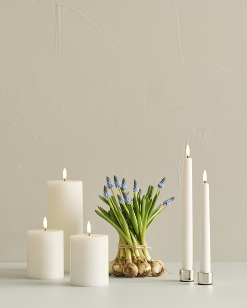 Led Kaars Nordic White 7.8x15 cm