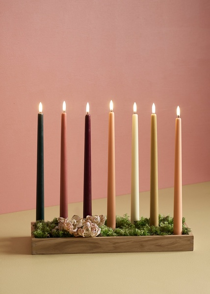 Led tafelkaars Terracotta S/2