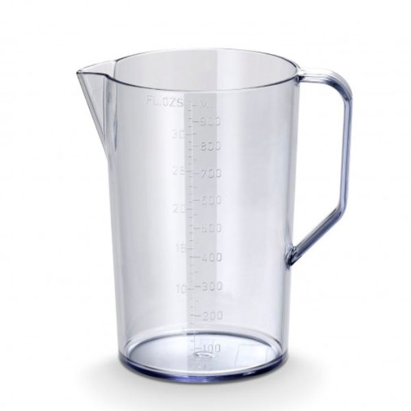 Literkan met handvat  + deksel1,0L