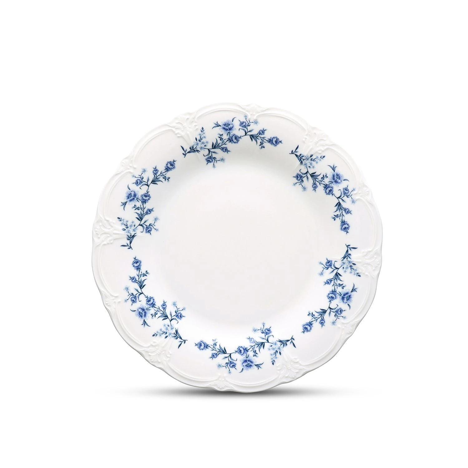 BonBistro Retro Plat Bord 32 cm Blue Flower