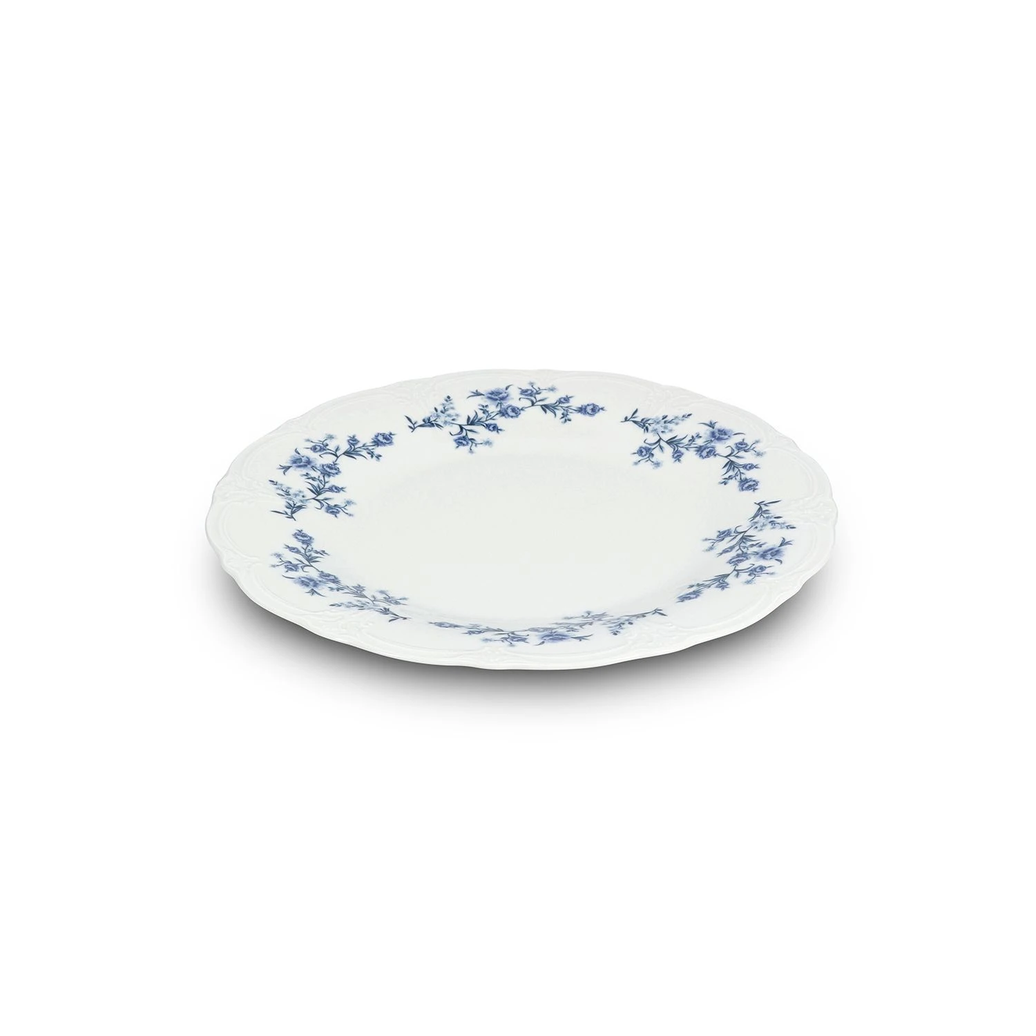 BonBistro Retro Plat Bord 32 cm Blue Flower