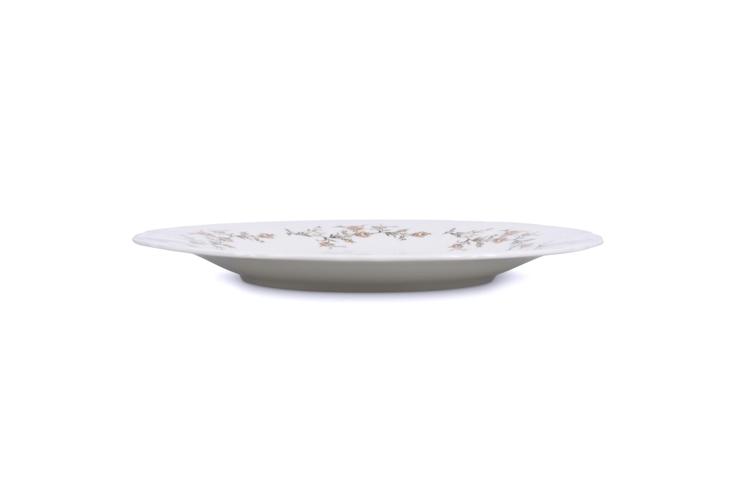BonBistro Retro Plat Bord 32 cm Brown Flower