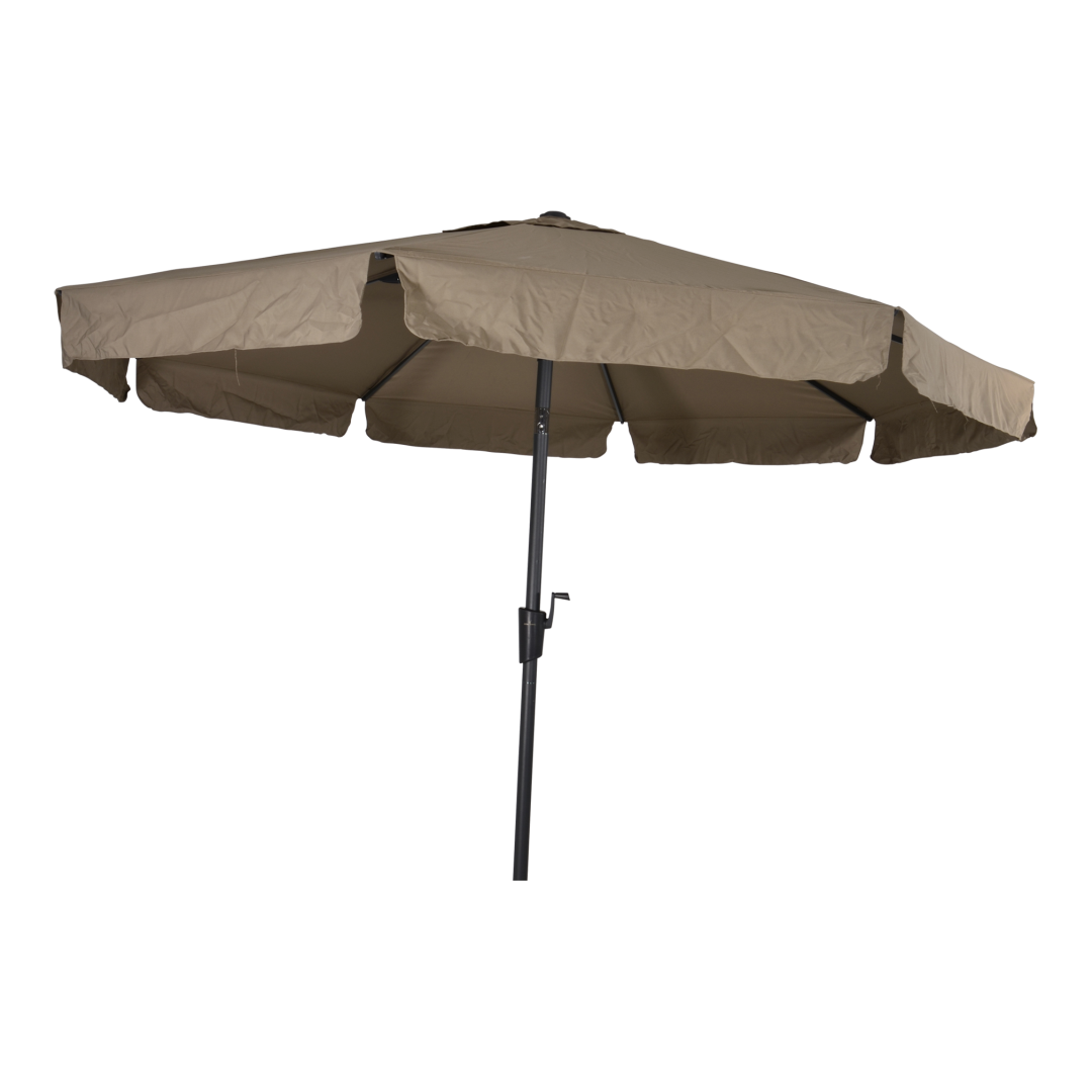 Parasol Libra taupe Ø3m