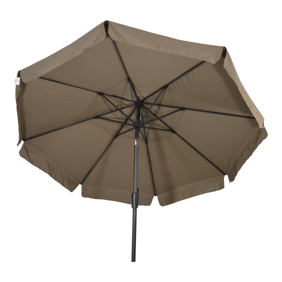 Parasol Libra taupe Ø3m