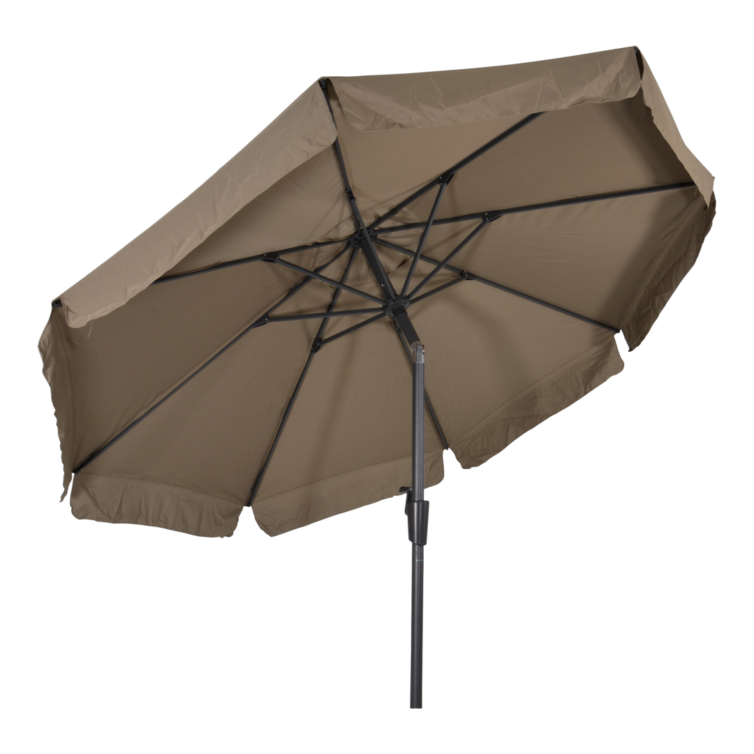 Parasol Libra taupe Ø3m