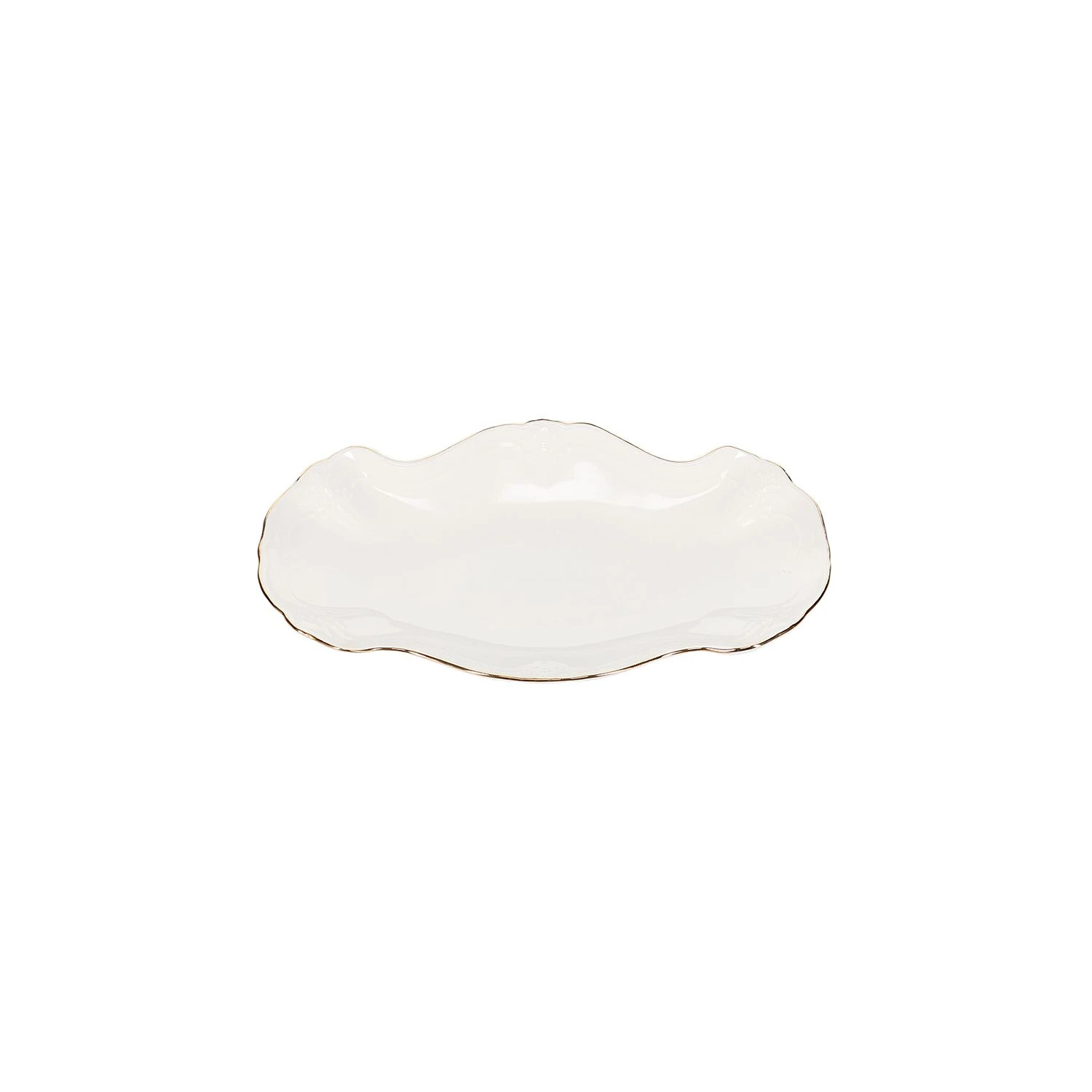 BonBistro Retro Serveerschaal 26x16 cm Gouden Rand