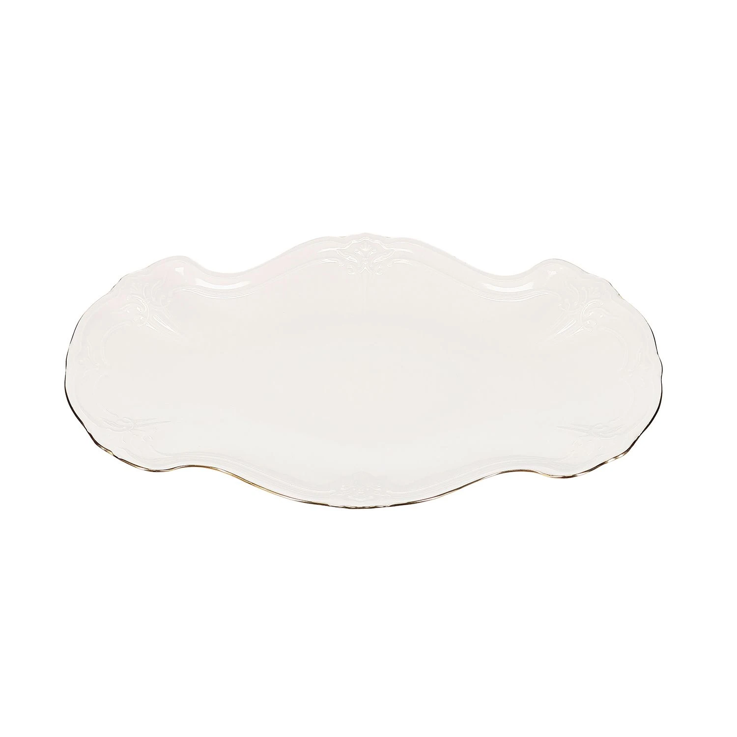 BonBistro Retro Serveerschaal 39x25 cm Gouden Rand