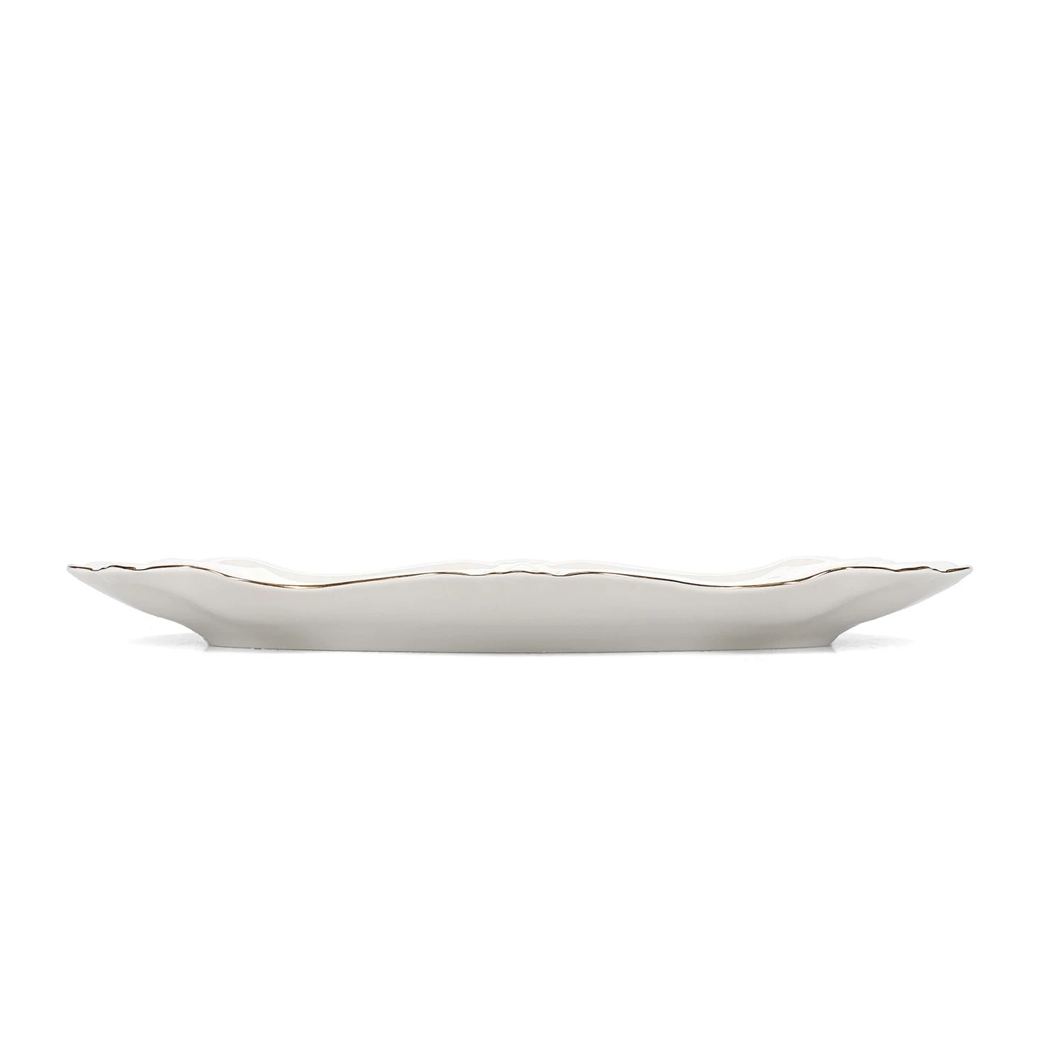 BonBistro Retro Serveerschaal 39x25 cm Gouden Rand
