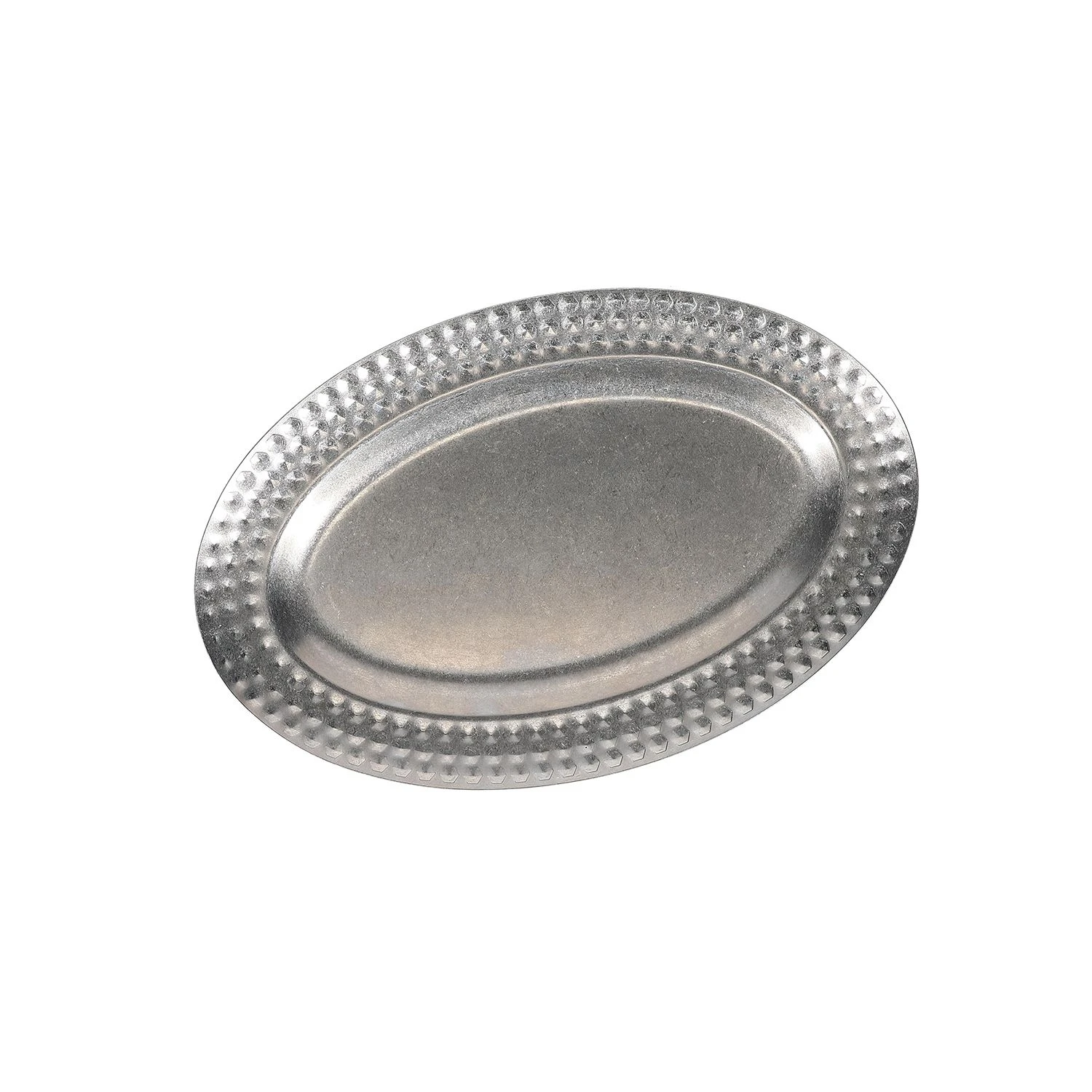 Serveerschaal ovaal antique Zilver
