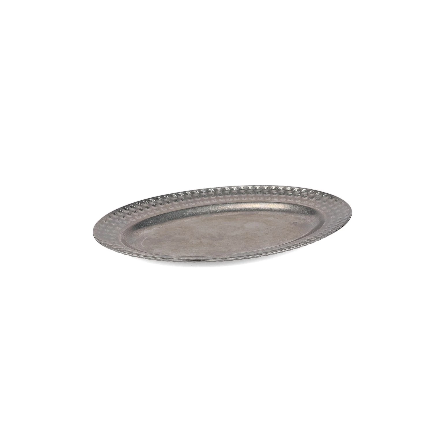 Serveerschaal ovaal antique Zilver