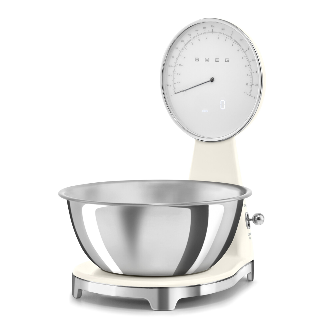Smeg Keukenweegschaal Digitaal/Analoog Creme