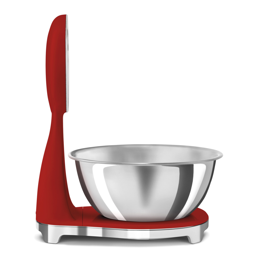 Smeg Keukenweegschaal Digitaal/Analoog Rood