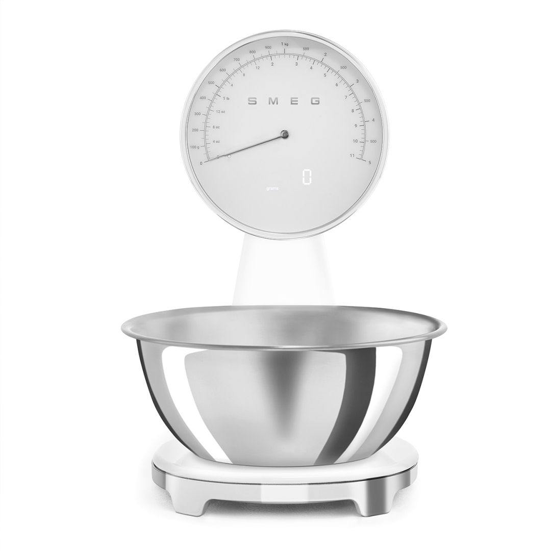 Smeg Keukenweegschaal Digitaal/Analoog Wit