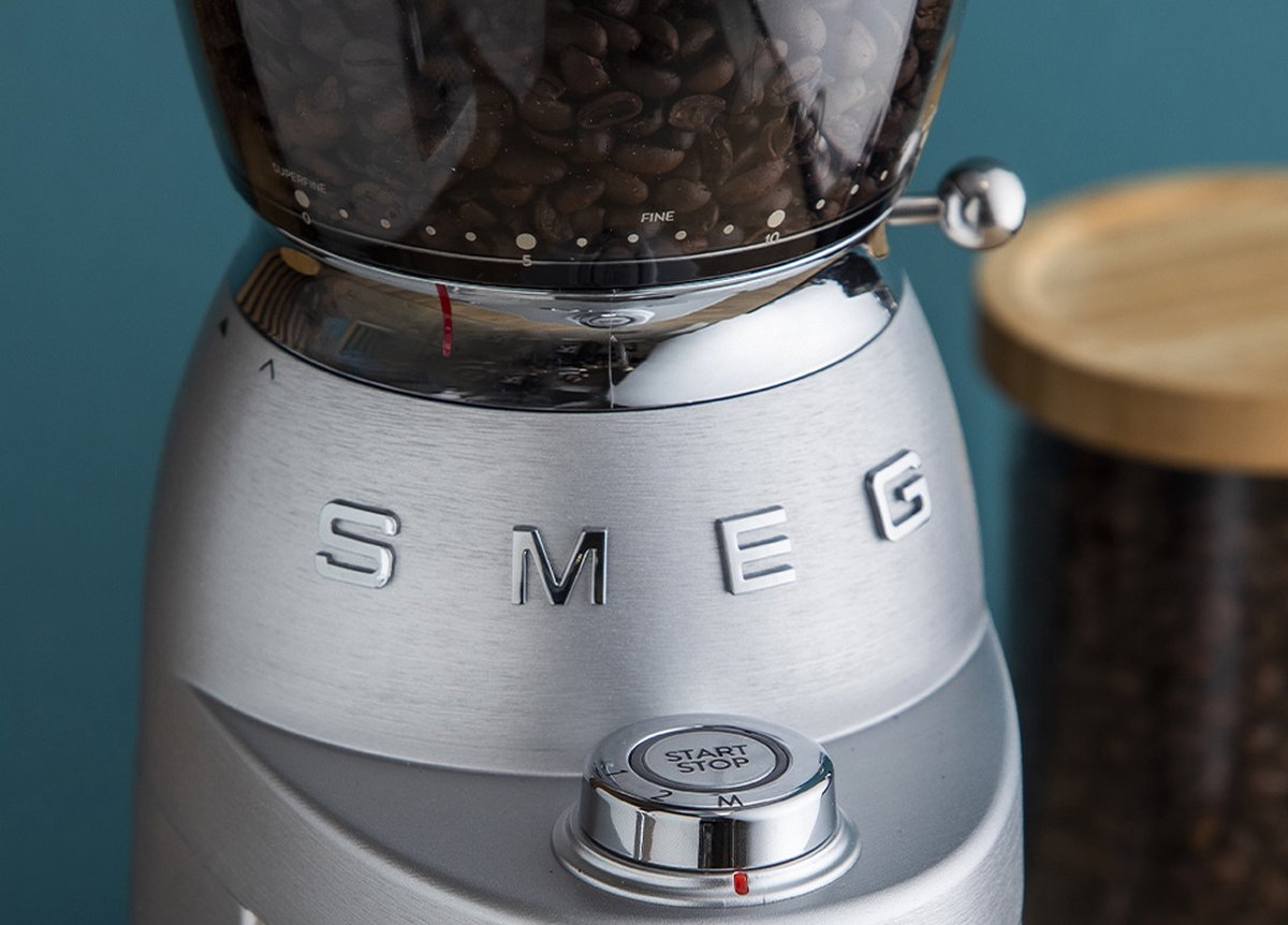 Smeg Koffiemolen Aluminium