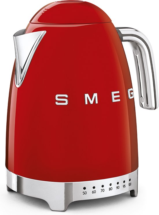 Smeg Variabele Waterkoker Rood