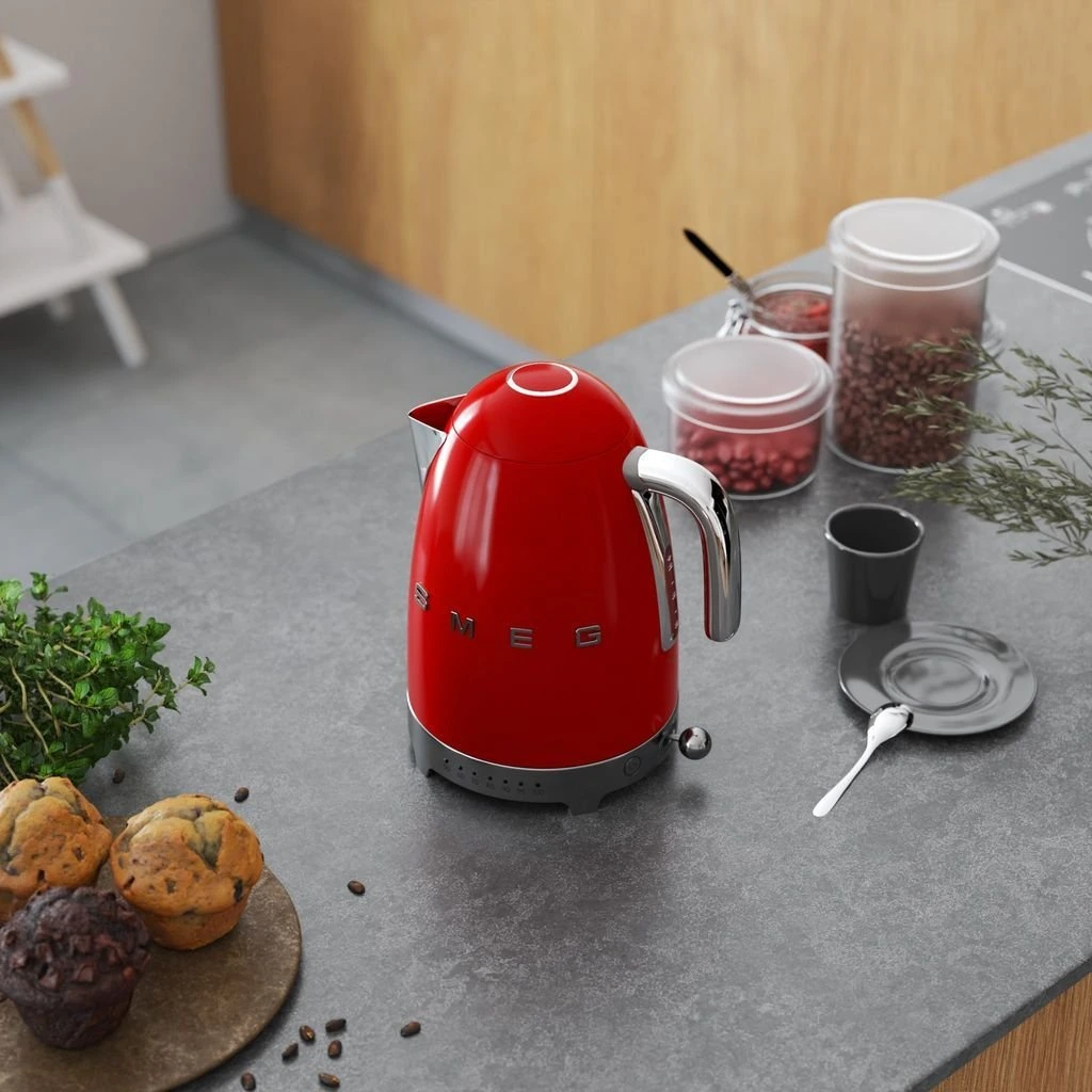 Smeg Variabele Waterkoker Rood