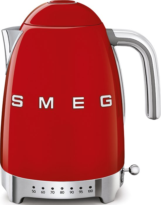 Smeg Variabele Waterkoker Rood