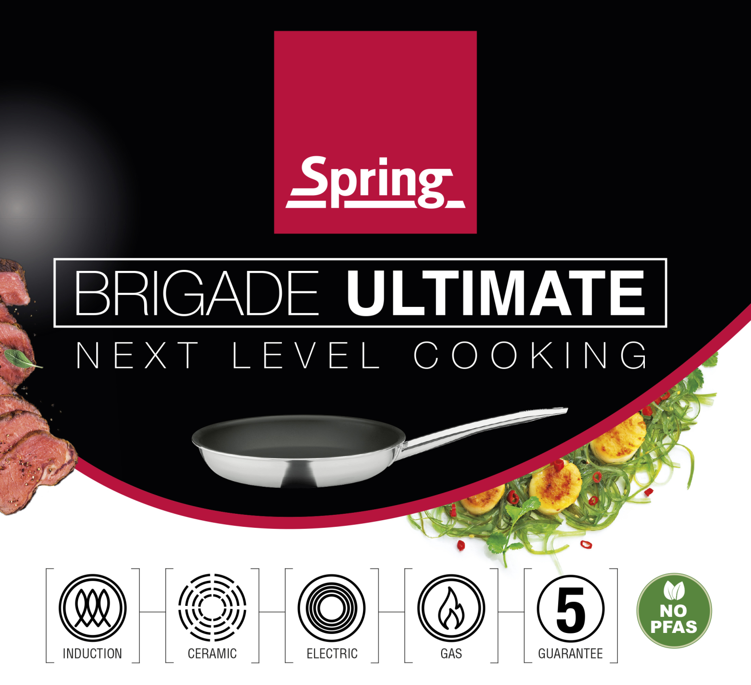 SPRING Serveerpan XL BRIGADE ULTIMATE 24 cm