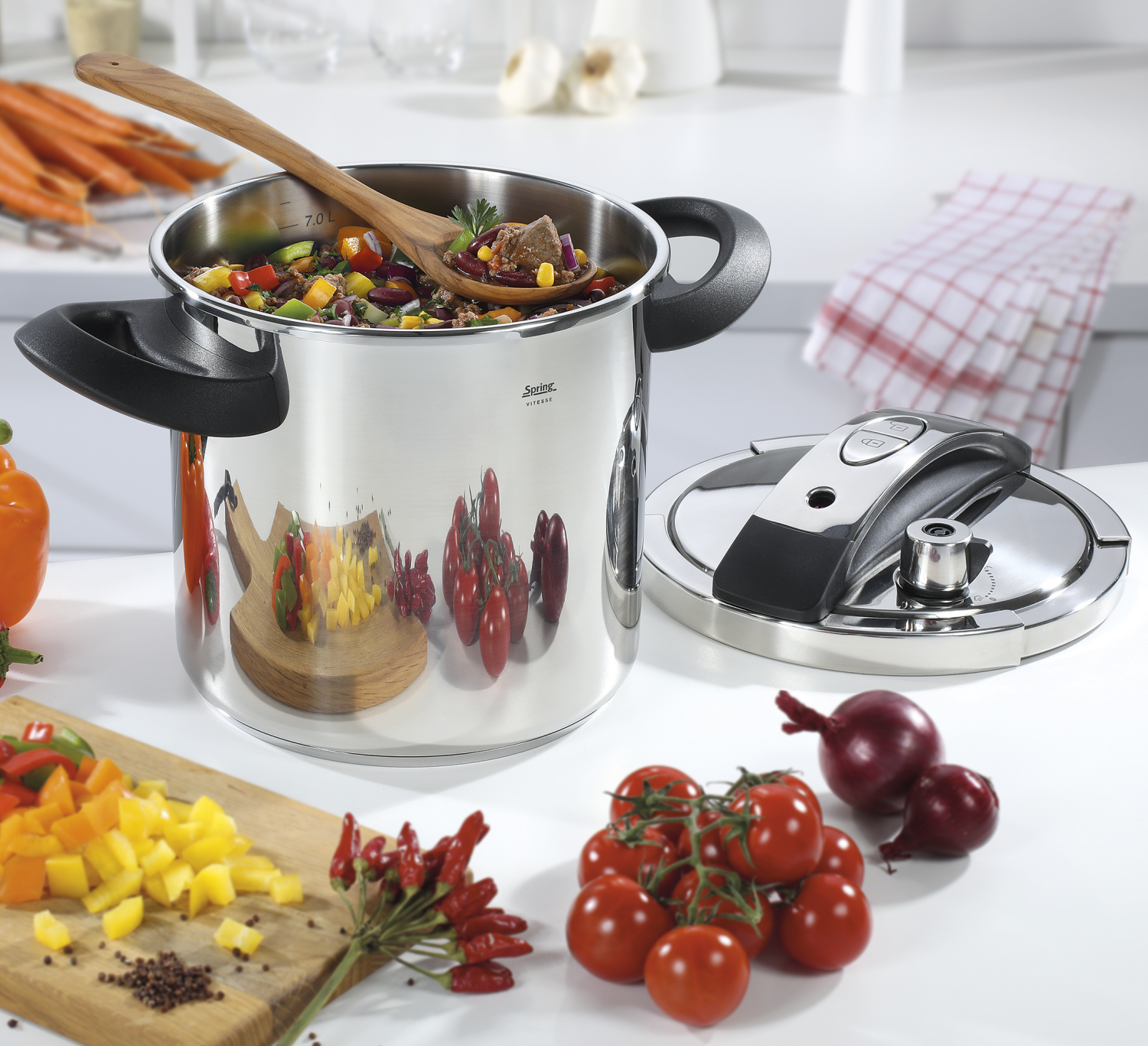 SPRING Snelkookpan VITESSE 8 L