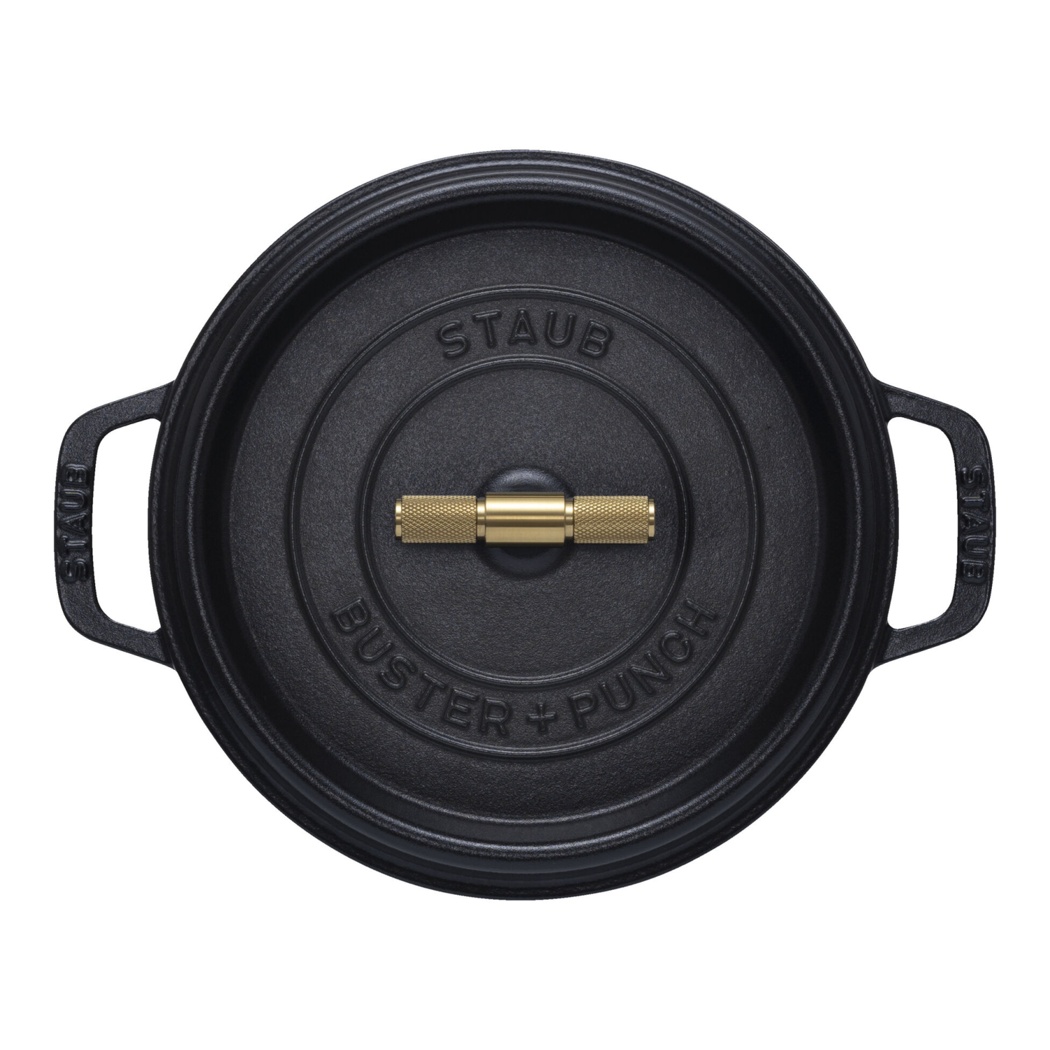 Staub Buster & Punch Gietijzeren braadpan Ø 28 cm Zwart