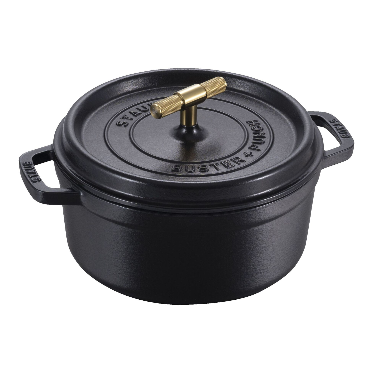 Staub Buster & Punch Gietijzeren braadpan Ø 28 cm Zwart