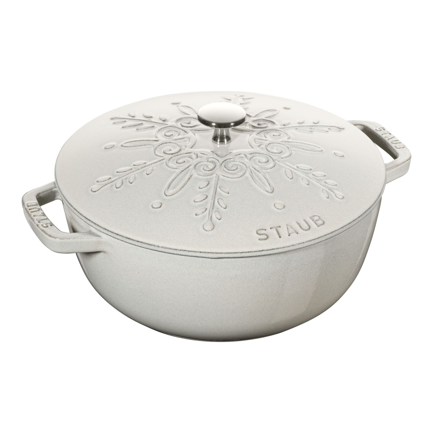 Staub Gietijzeren braadpan Ø 24cm Snowflake 3,6L