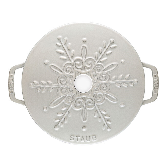 Staub Gietijzeren braadpan Ø 24cm Snowflake 3,6L