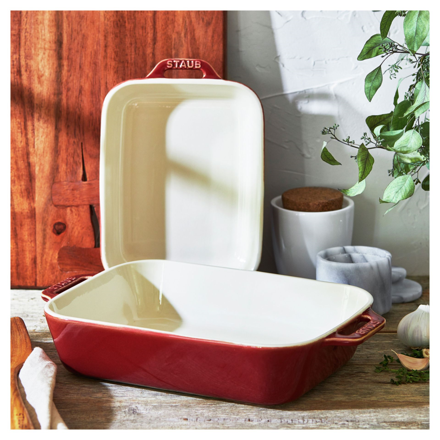 Staub Gratineerschaal S/2 anciet copper