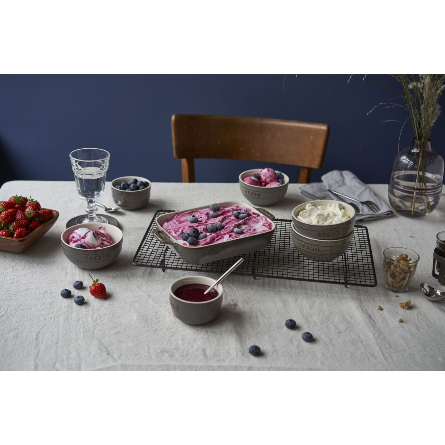 Staub Gratineerschaal S/2 Grey