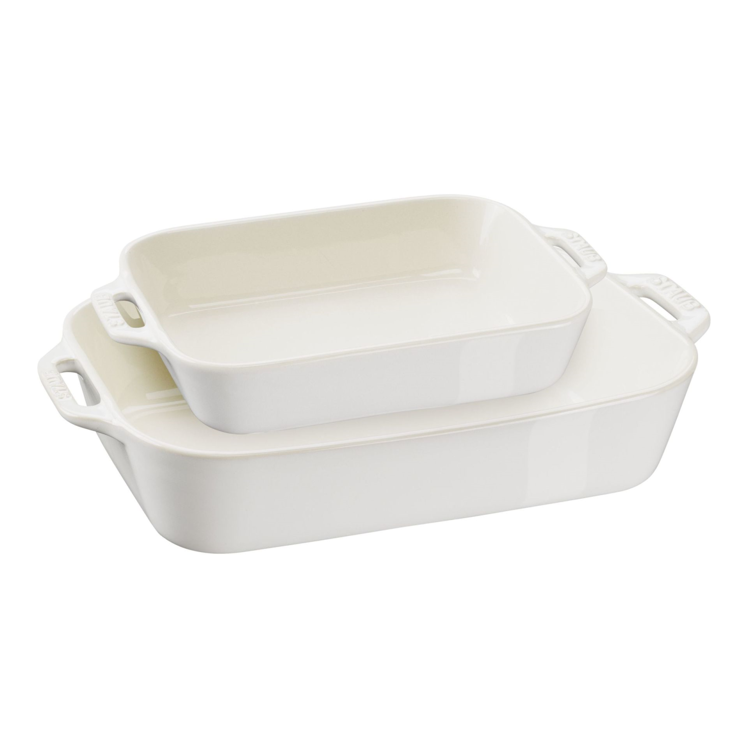 Staub Gratineerschaal S/2 Ivoor