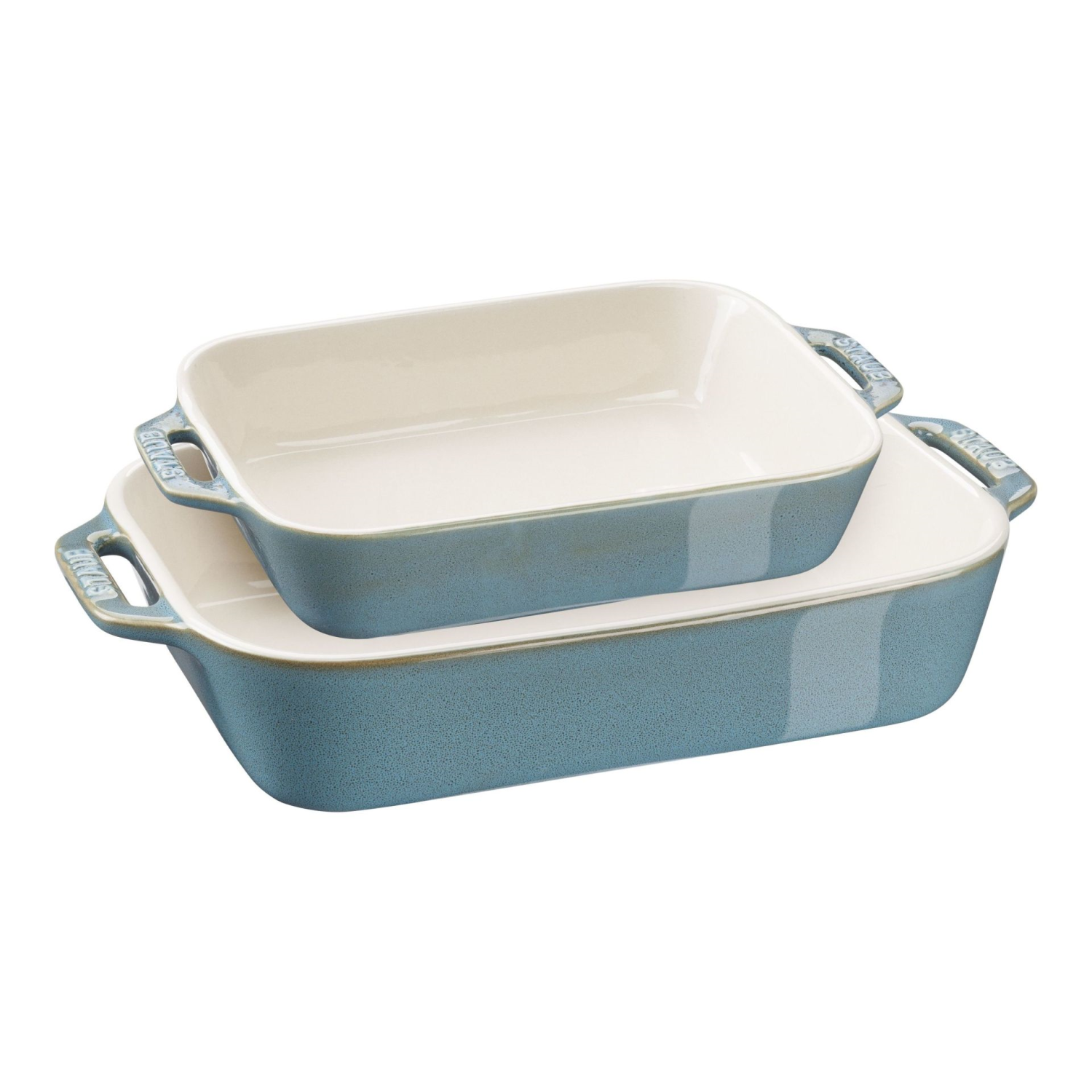 Staub Gratineerschaal S/2 Turquoise