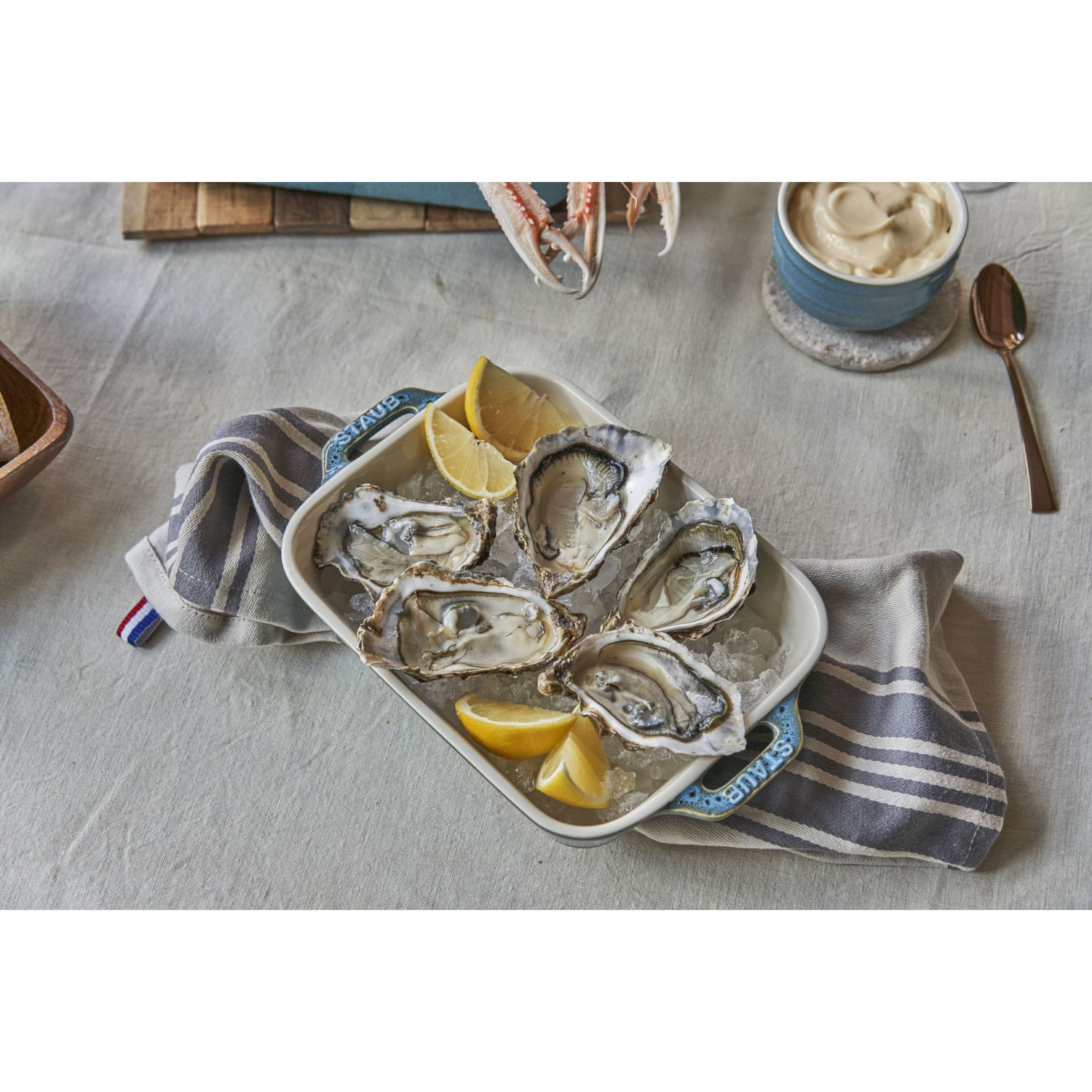 Staub Gratineerschaal S/2 Turquoise