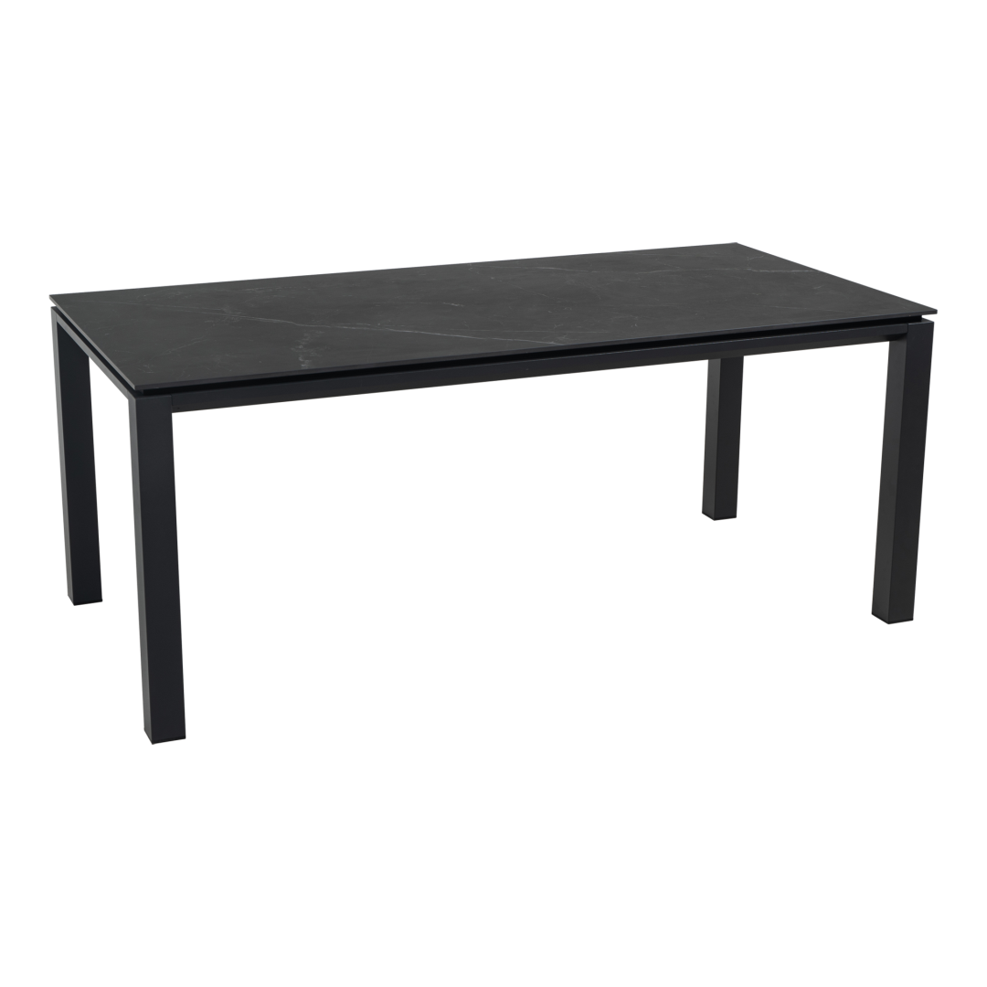 Tafel Monte Carlo Negro 180x90cm