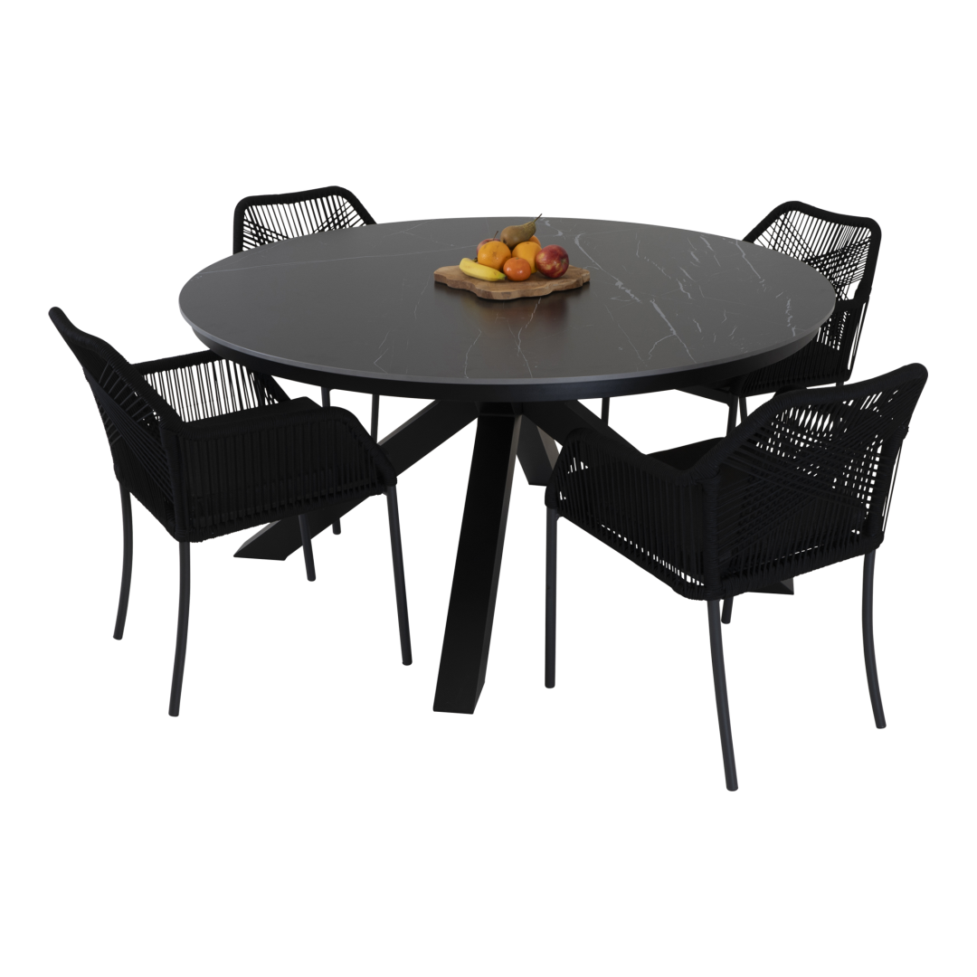 Tafel Portoro Ø158cm