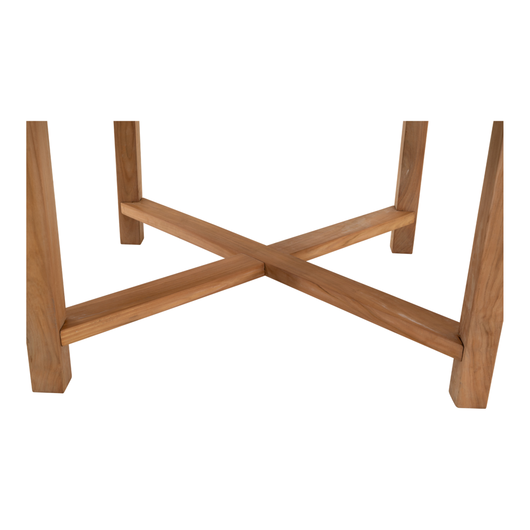 Tafel teak ø180x75cm