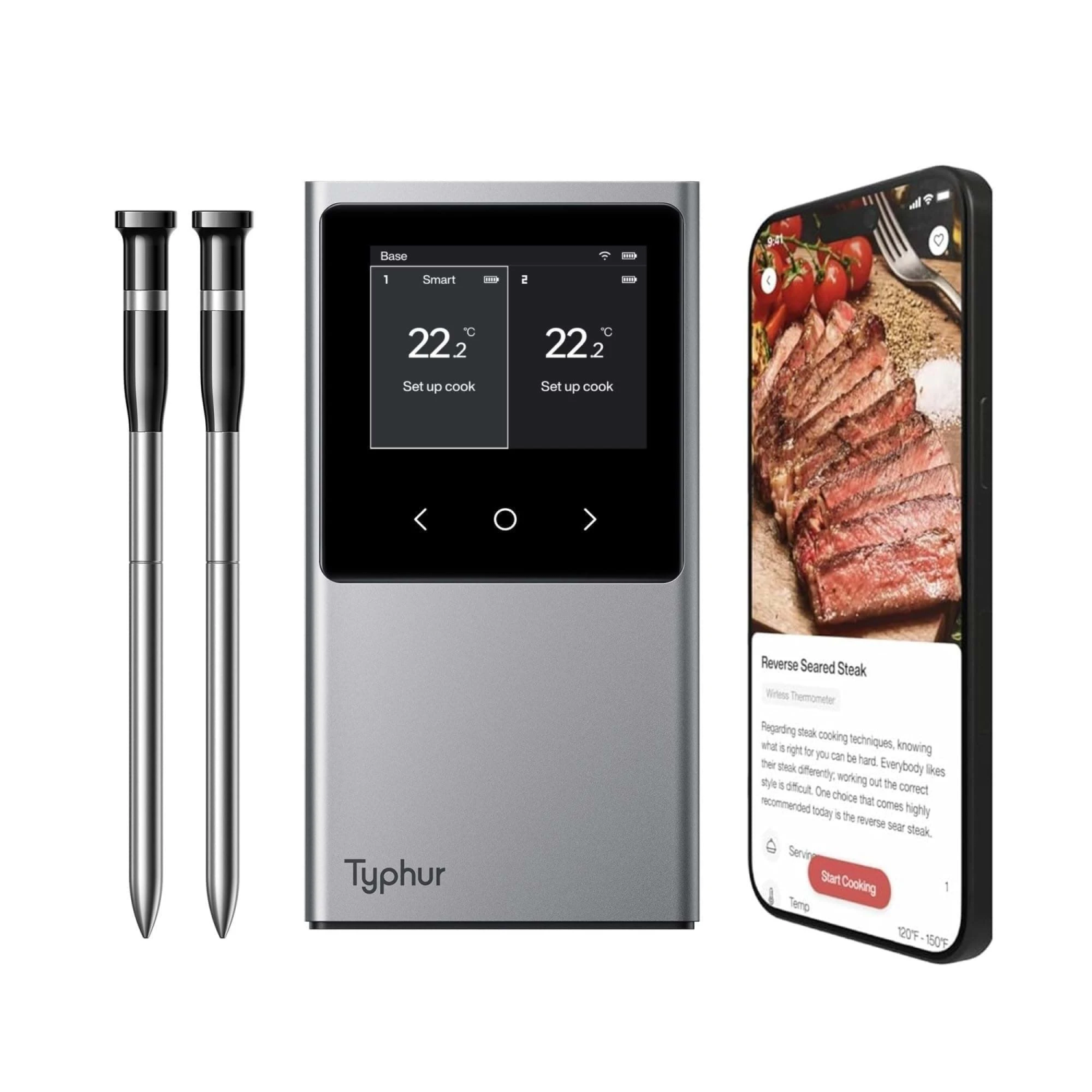 Thermometer sync 2 probes
