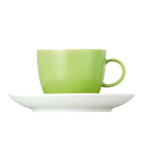 Thomas Sunny Day Apple Green Koffiekop en -schotel