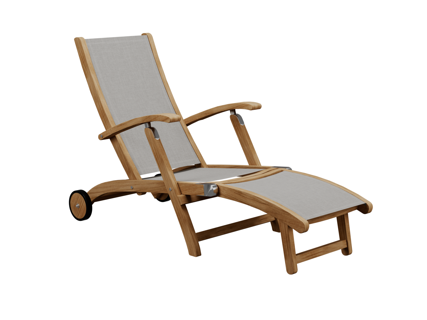 Traditional Teak Deckchair Cloud