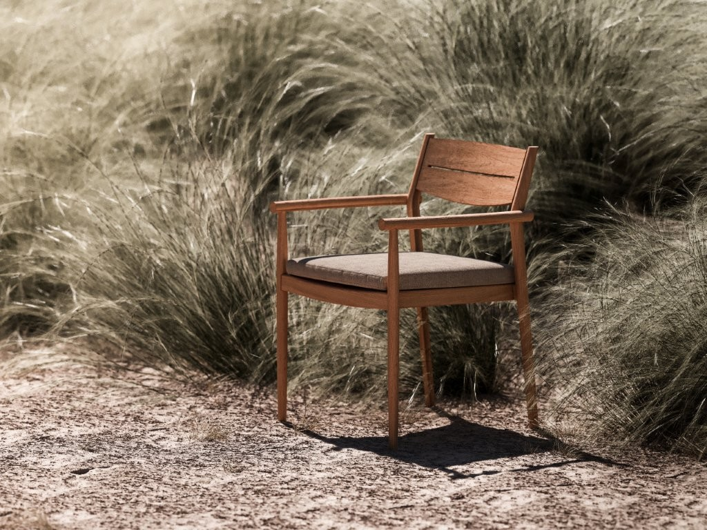 Traditional Teak Diningstoel excl. kussen
