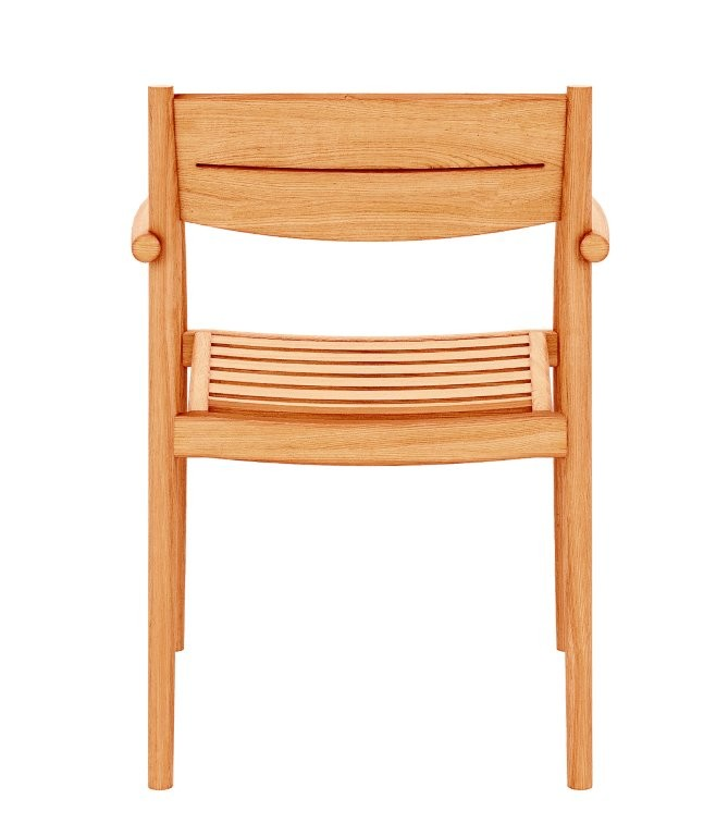 Traditional Teak Diningstoel excl. kussen