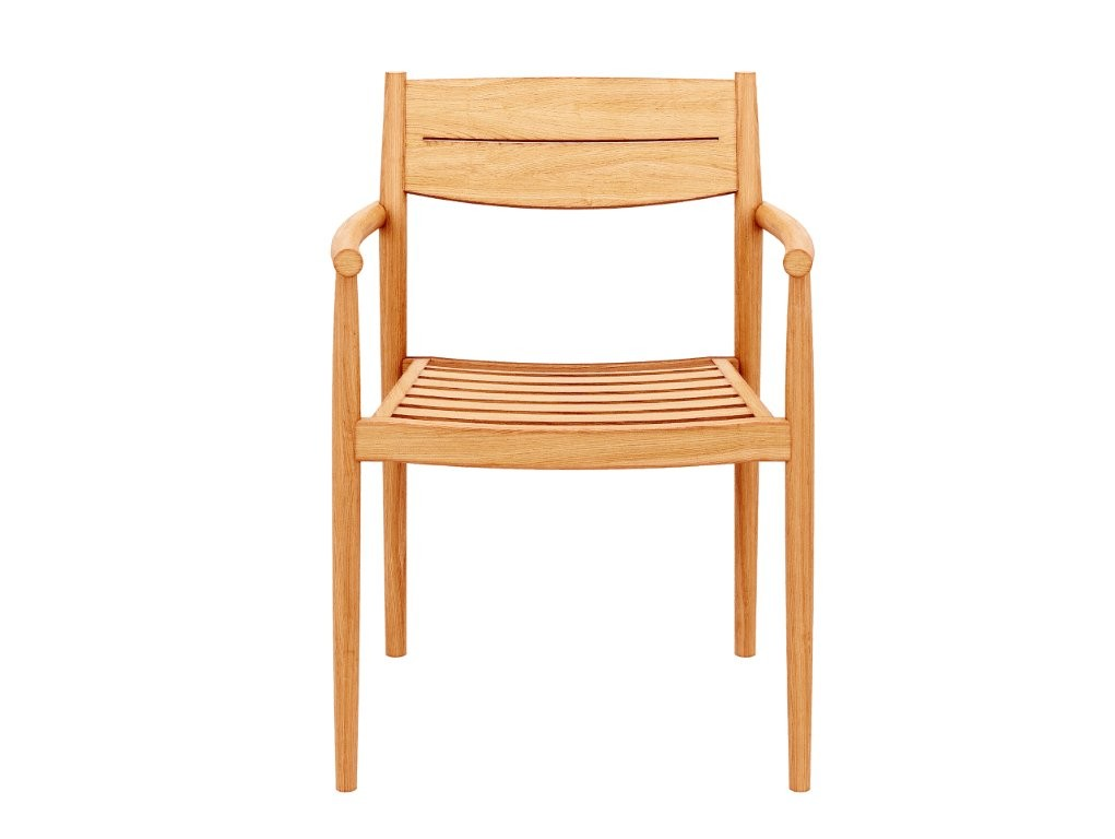 Traditional Teak Diningstoel excl. kussen