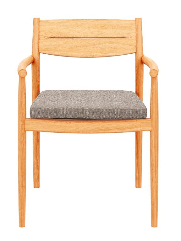 Traditional Teak Diningstoel excl. kussen