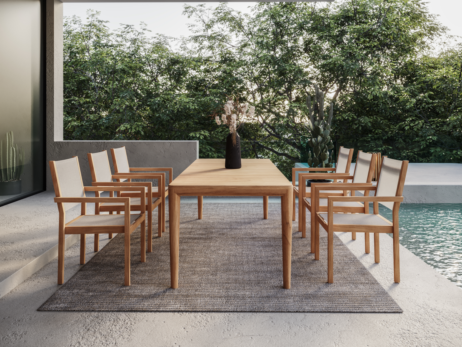 Traditional Teak Diningtafel 240x100cm