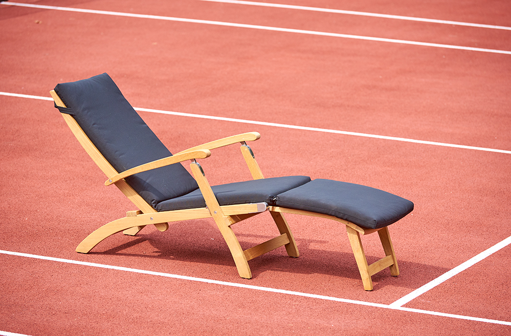 Traditional Teak Kate Deckchair Taupe