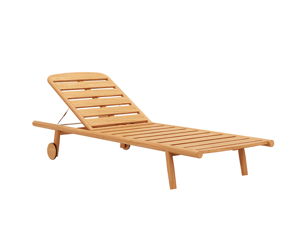 Traditional Teak Ligbed excl. kussen