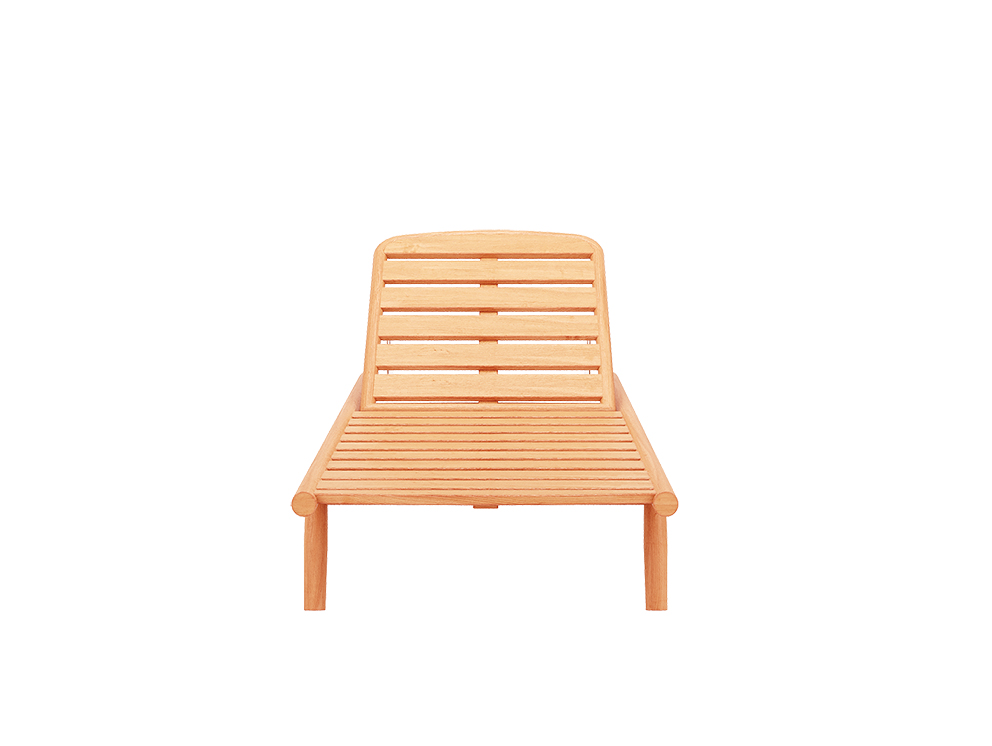 Traditional Teak Ligbed excl. kussen