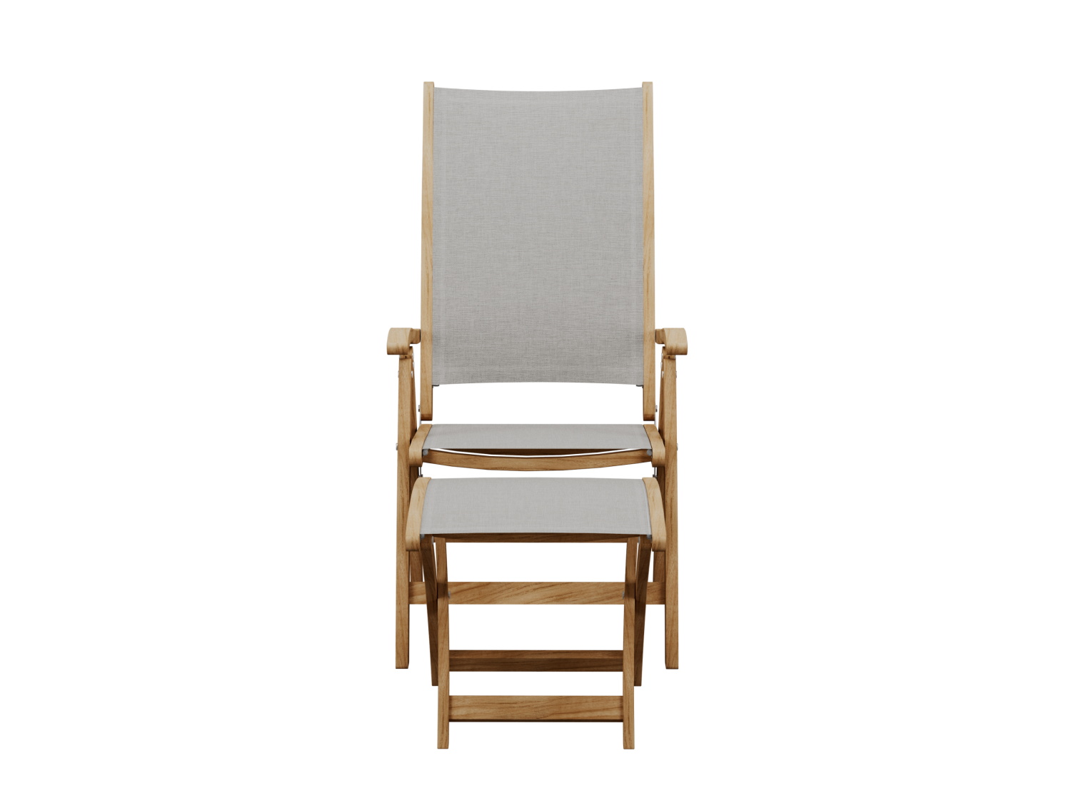 Traditional Teak Lounge voetenbank Cloud