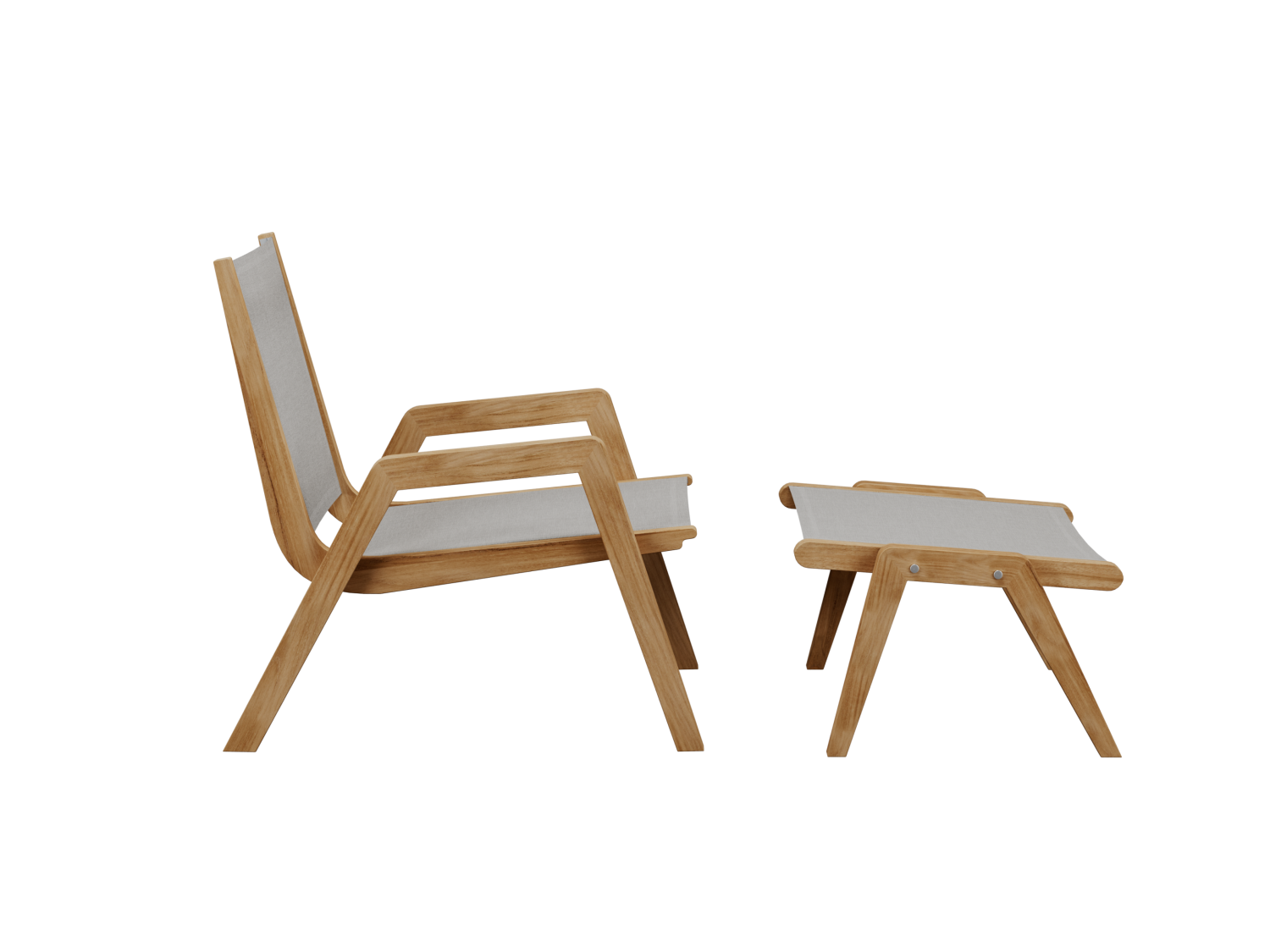 Traditional Teak Loungestoel Cloud